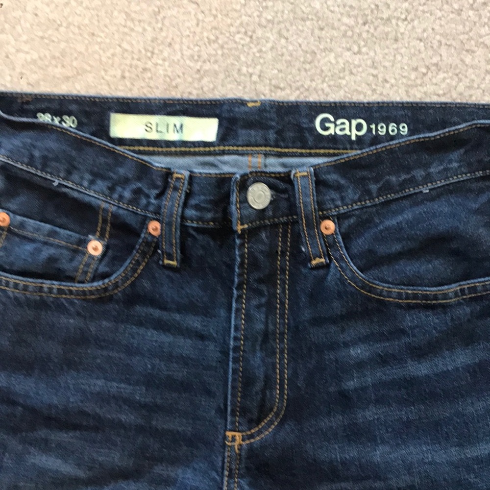 Gap slim straight jeans 28x30